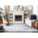 Micro-Loop Oriental Area Rug In Blue / Ivory