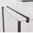 Frameless Corner Shower Enclosure - 36x36x72 in, 1/4 in Clear Tempered Glass, Pivot Opening Black Finish