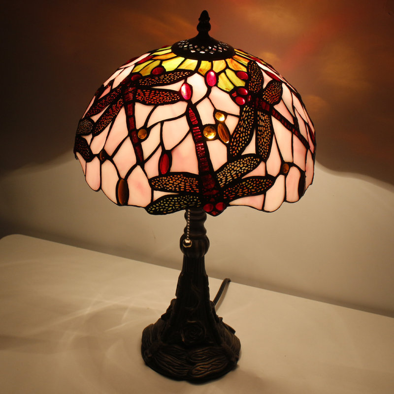 Lampe de table en verre coloré Tiffany
