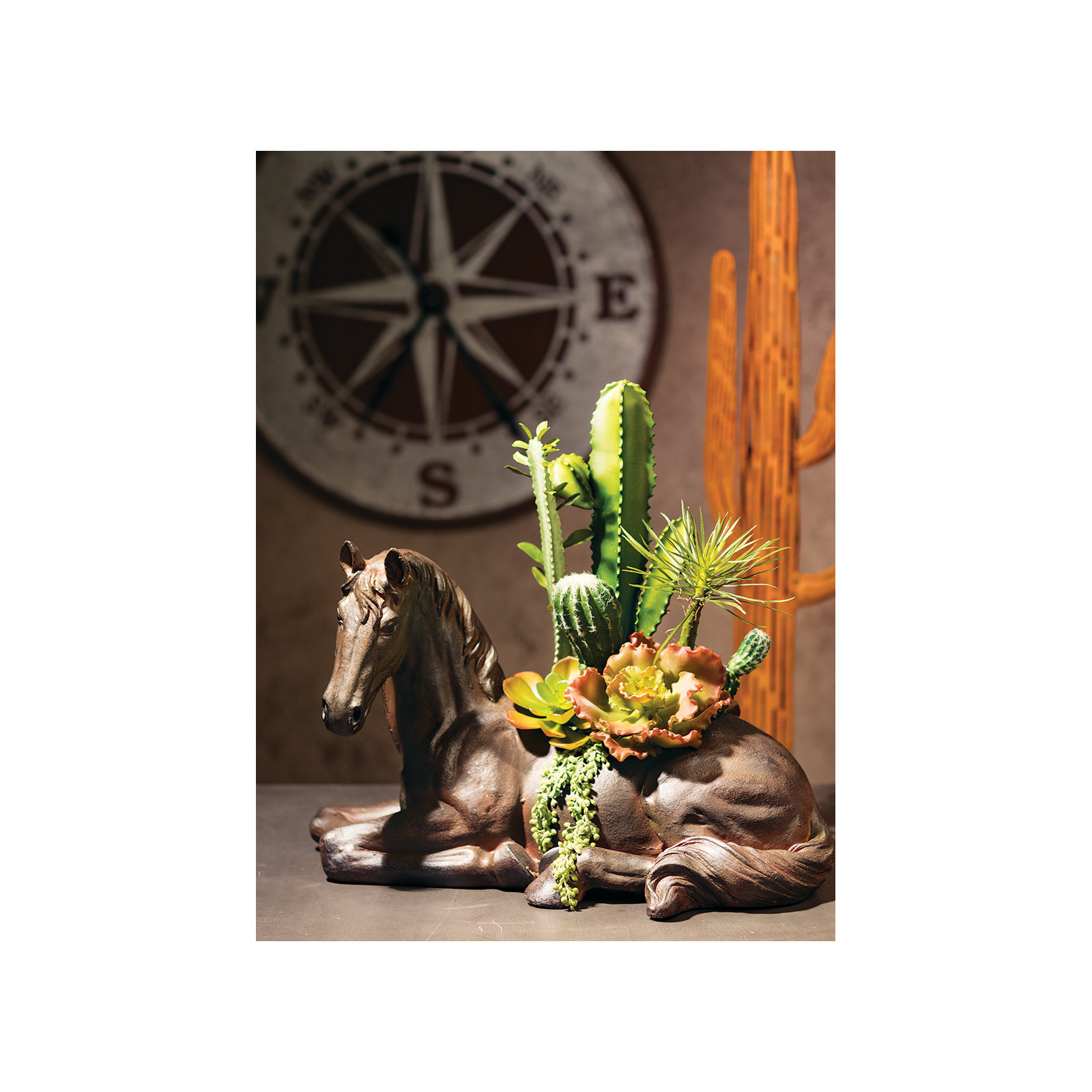Hanging 18'' Faux Succulent Plant