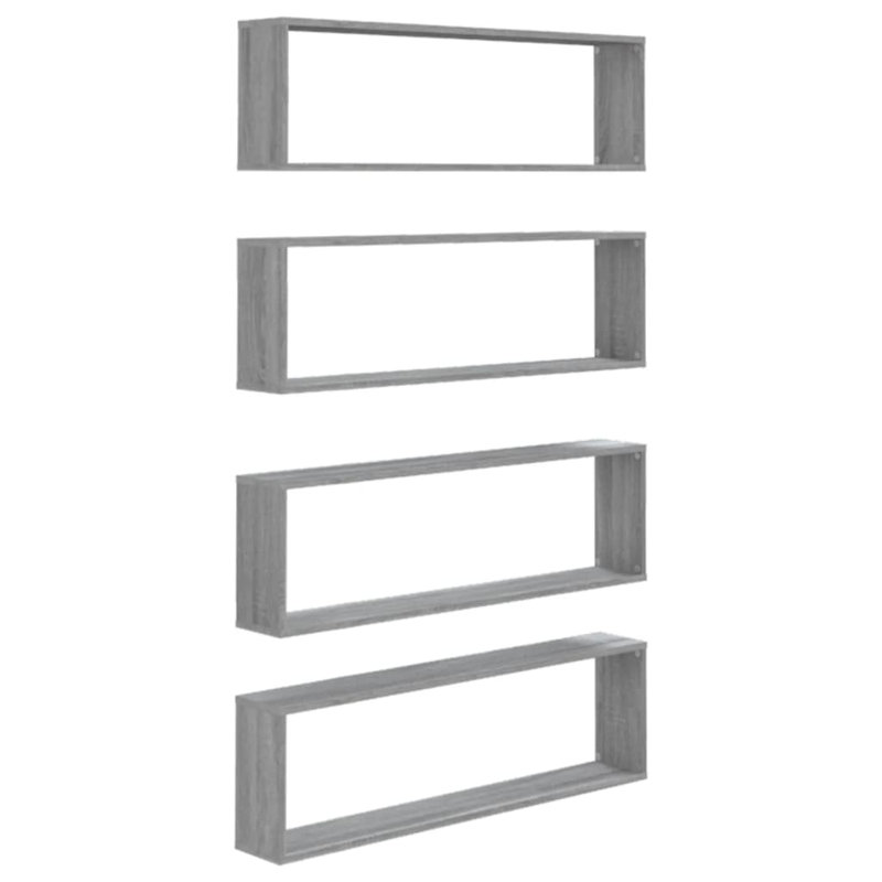 Floating Shelf, Grey Sonoma