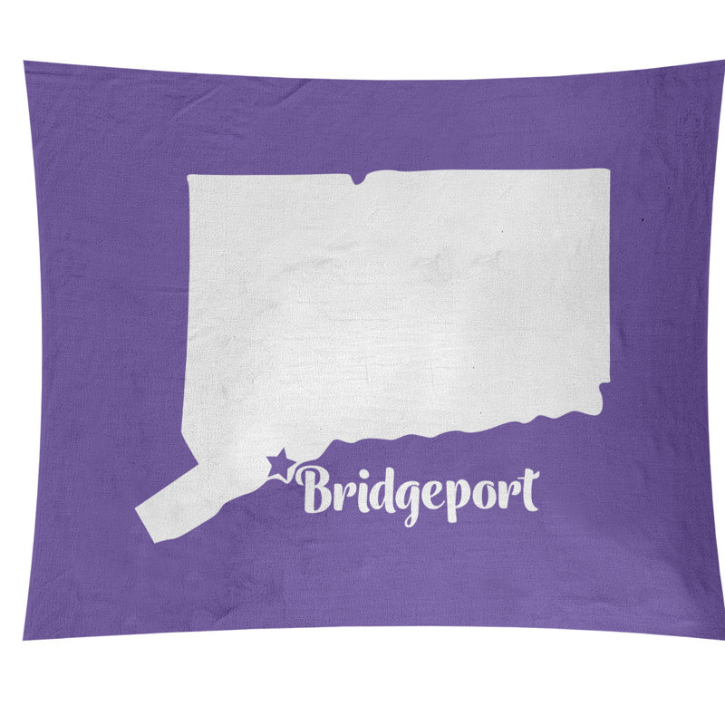 Tapisserie murale connecticut bridgeport, H 27,5 po x l 37,5 po, Mauve