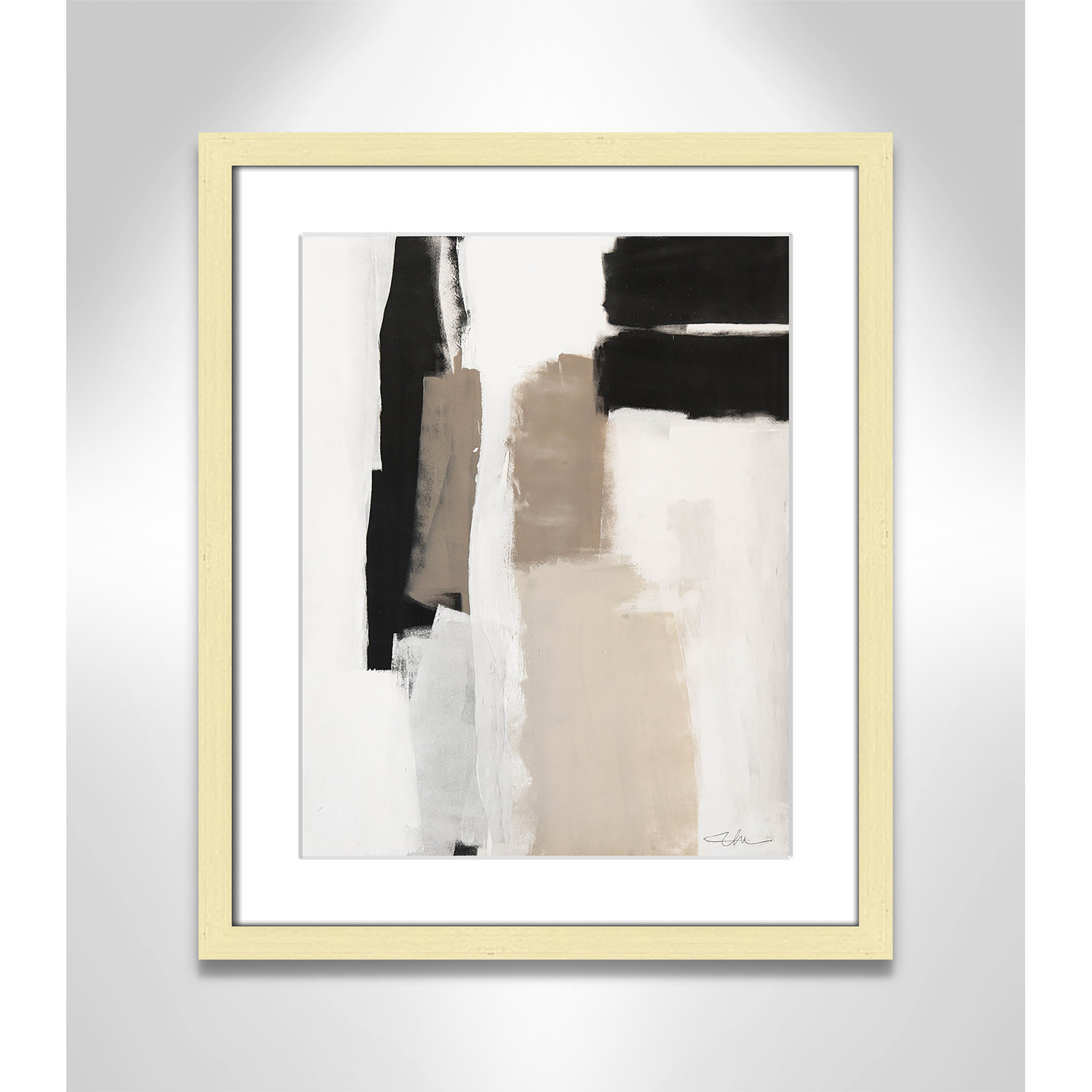 Giverny Earth Scapes II by  Print, Gold Single Picture Frame, Yes, 19" H x 16" W x 1.25" D