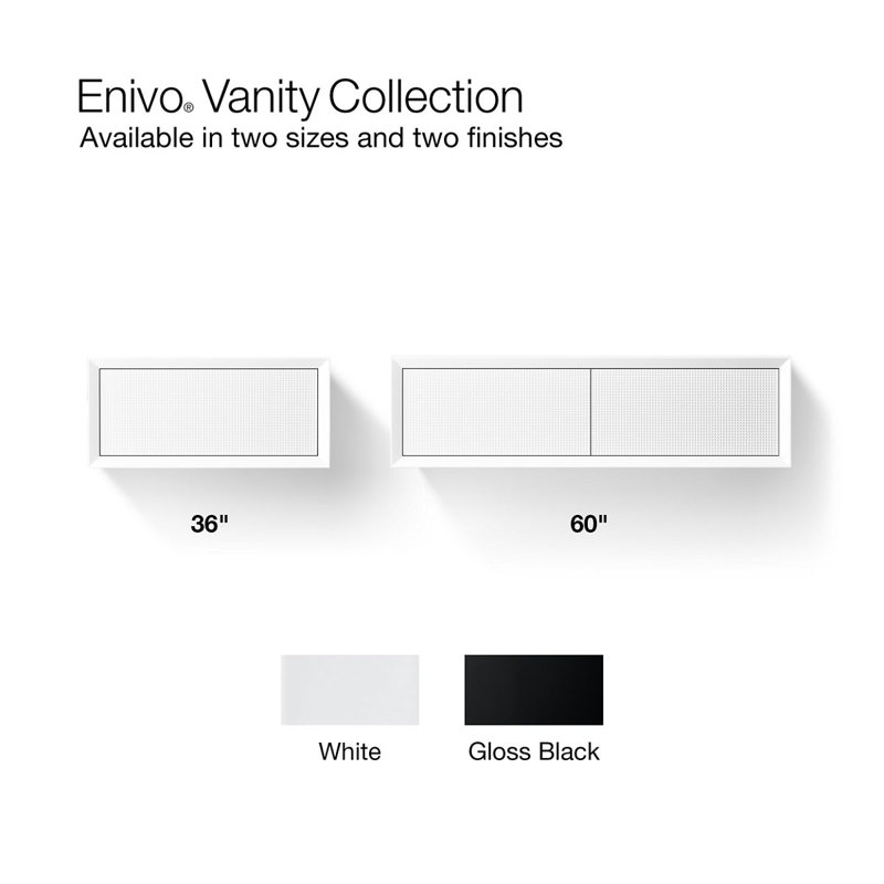 Enivo 36" Wall-Hung Bathroom Vanity Cabinet, Gabbro