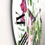Vintage Floral Tropical Leaves I - Tropical Wall Clock-60328919