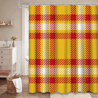 Rideau de douche avec 12 crochets Lumberjack