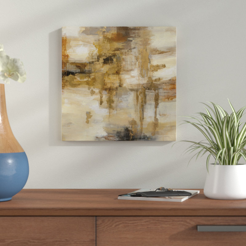 «On the Bridge», reproduction de peinture à l'acrylique sur toile tendue, H 14 po x l 14 po x P 2 po