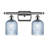 Brysin 15" W 2-Light Dimmable Metal Vanity Light with Glass Shades-848961679-848961675