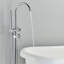 Robinet de baignoire autoportant à 2 poignées avec douche à main-88864250