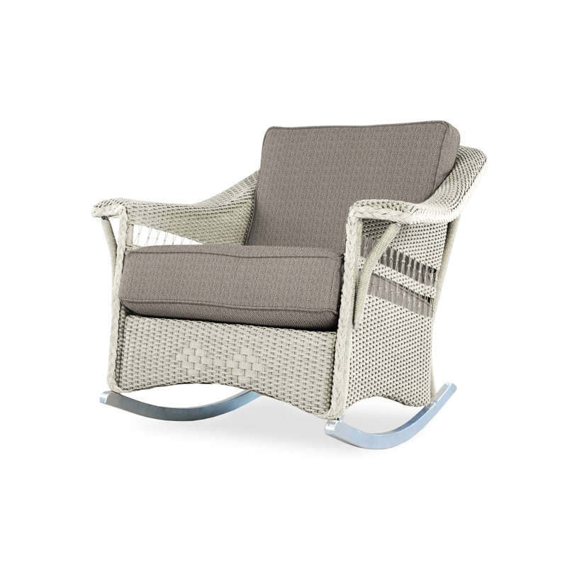 Nantucket Outdoor Rocker Chair, Linen, Callen Celadon