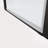 1 3/8" Adjustment,Universal Pivot Shower Door, Open Outside, With 1/4" Tempered Glass Finish 3672-111493696