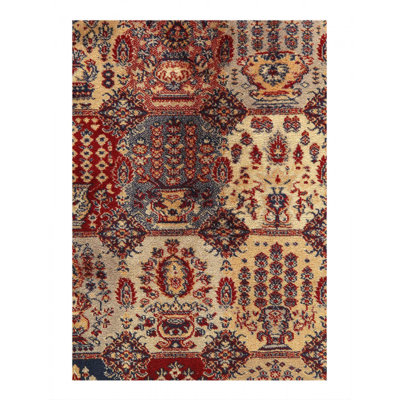 Fine Modern Machine made Kerman design 4'1"x5'7"