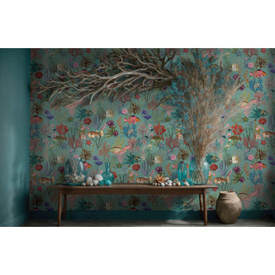 Rouleau de papier peint texturé L 33 pi x l 21 po Botanical