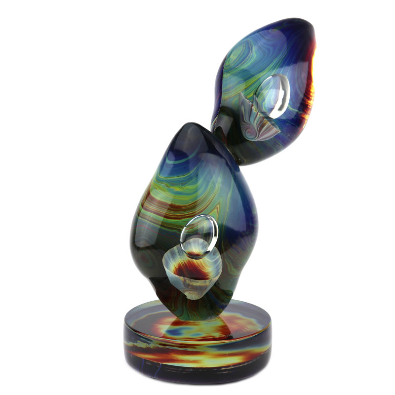 Murano Glass Calcedonia Double Abstract