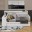 Lit de jour simple en bois avec 3 tiroirs, bureau et ports USB-1182335539-1192732466