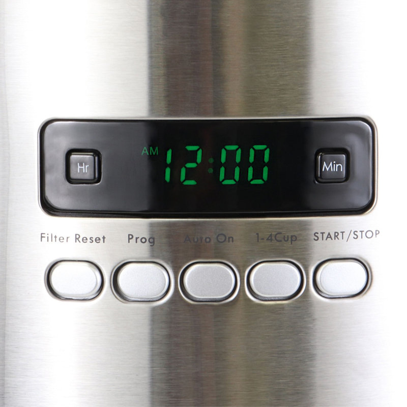 Cafetière goutte à goutte programmable avec filtre réutilisable Kenmore, Blanc