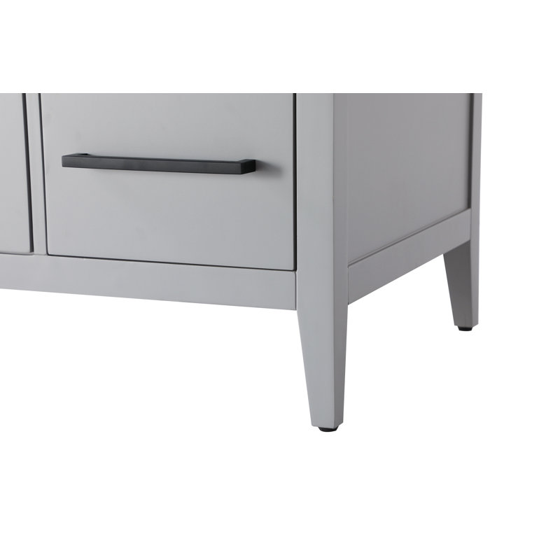54 Inch Single Bathroom Vanity, Gray