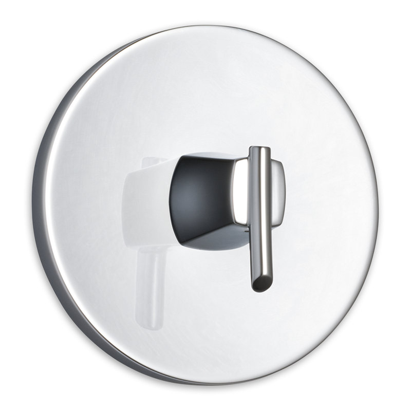 Trousse de garniture de robinet de douche thermostatique centrale Green Tea, Chrome
