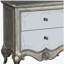Table de chevet 2 tiroirs Champagne antique