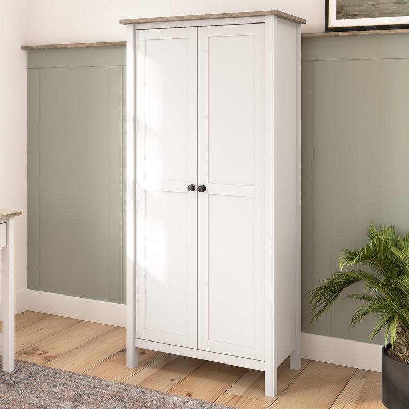 Rodrekus 32'' Wide 4 - Shelf Storage Cabinet, White