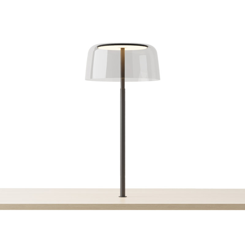 Yurei Aluminum, Plastic Desk Lamp, Clear, Black
