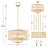 Alusine 6 - Light Dimmable Candle Style Classic / Traditional Rattan Chandelier