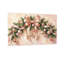 Guirlande de Noël avec ruban rose et ornements-664077641