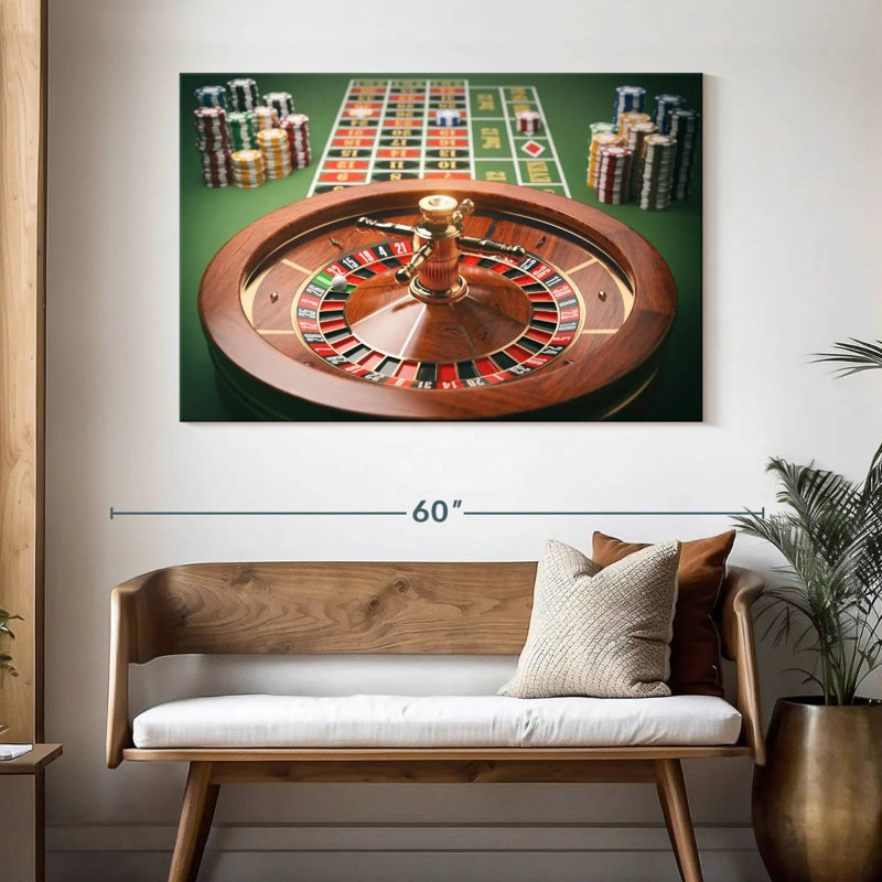 Senne roulette en bois, H 32 po x l 48 po
