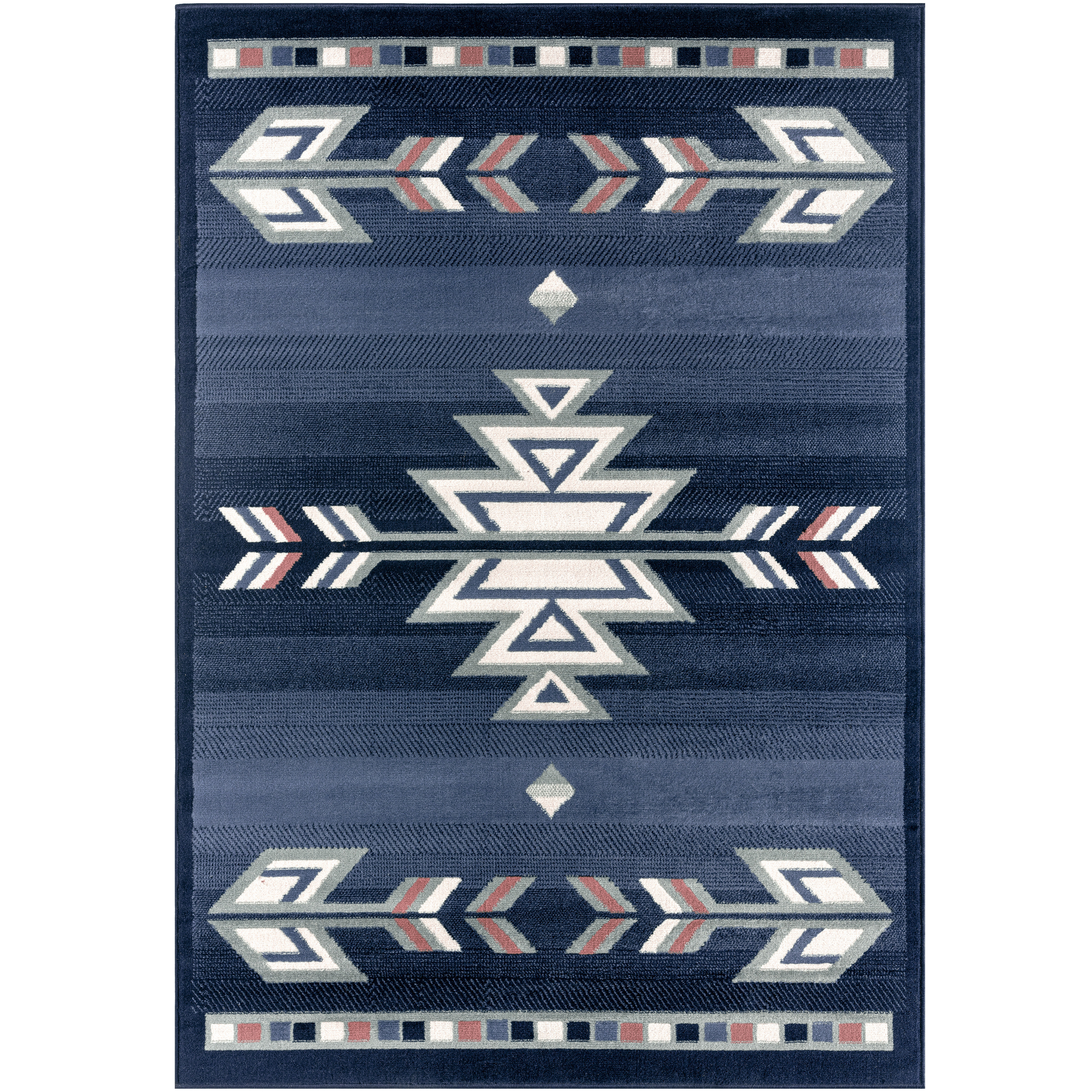Foundry Select Annifer Southwestern Area Rug in Blue/Grey & Reviews ...