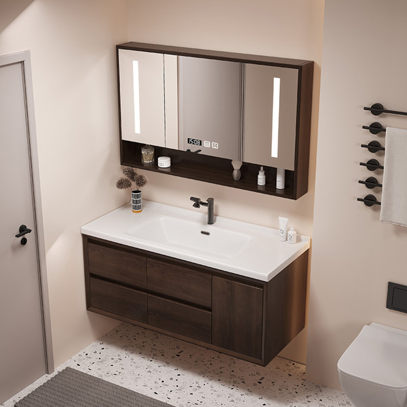 Armoire de salle de bain simple rétro haut de gamme