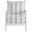 Herndon Upholstered Bobbin Accent Chair White and Navy-327846181-327846202
