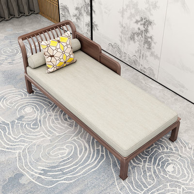 Chaise longue durable avec structure en bois de frêne blanc