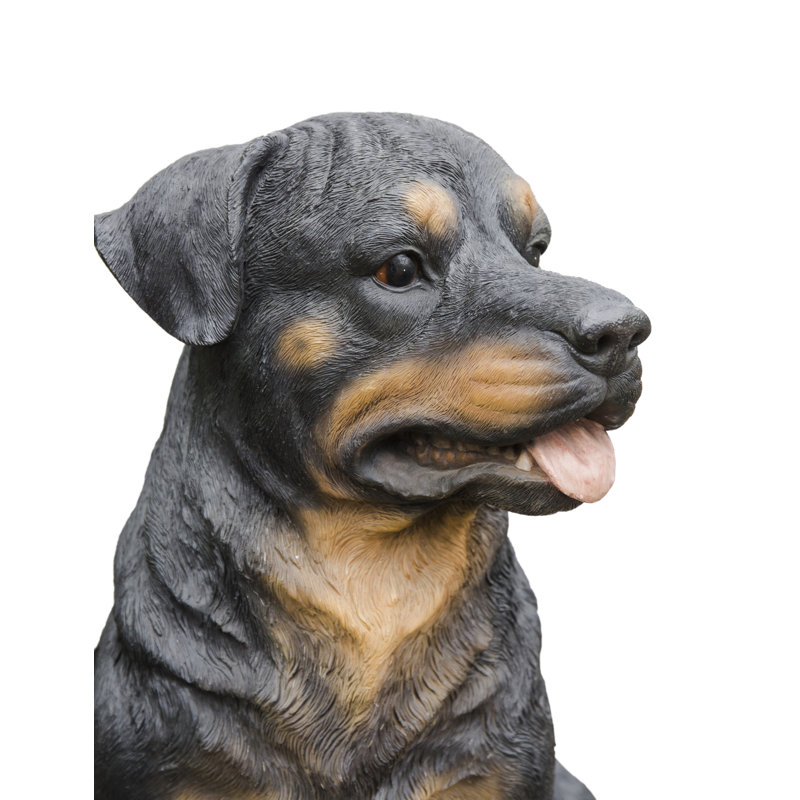 Rottweiler Sitting Statue