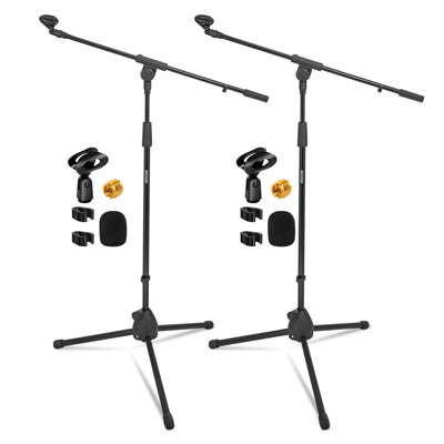 5 Core Tripod Mic Stand Heavy Duty Adjustable Floor Microphone Boom Arm Pedestal Para Microfono