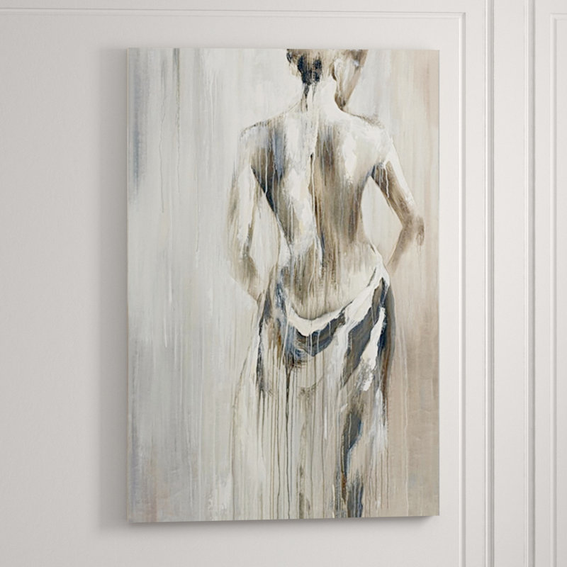 Subtle Dawn Painting, Frameless Print - Knife Gel, 81" H x 54" W