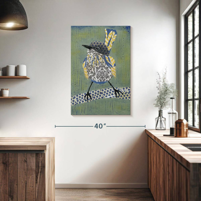 Patchwork Wren I, 39" H x 26" W