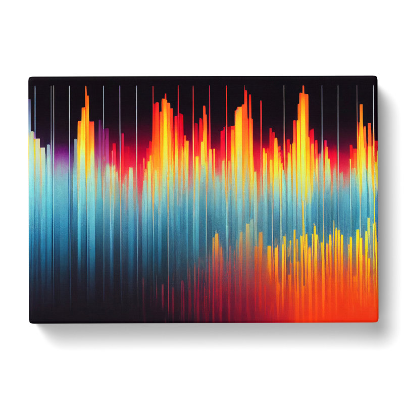 Electronic Audio Sound Bar Vol.6 Abstract - Wrapped Canvas Print, 40cm H x 60cm W x 3cm D