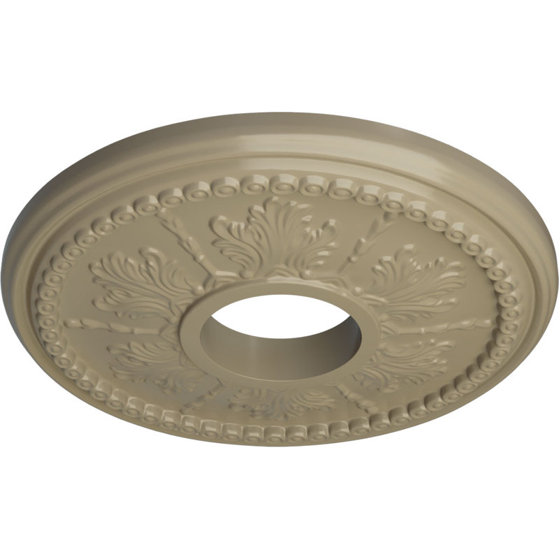 Médaillon de plafond H 13,875 po x l 13,875 po x P 1,25 po Tirana, Désert de Gobi