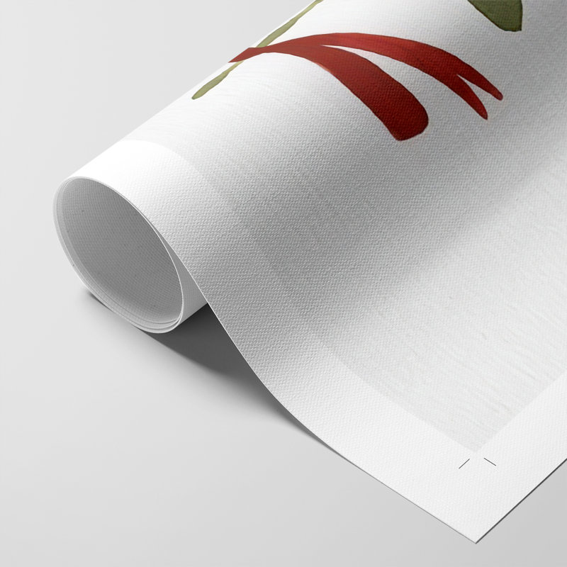 Mistletoe Bow I - Impression sur toile seulement - NON-CADRE, H 18 po x l 12 po
