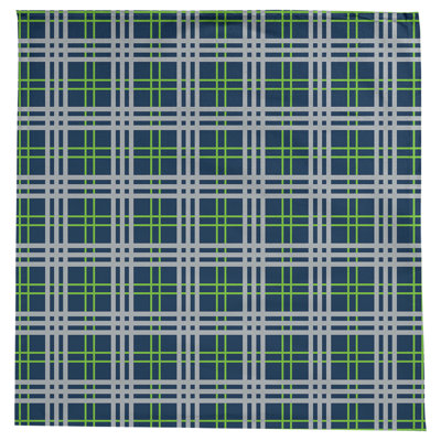 Plaid Cotton Blend Square Tablecloth