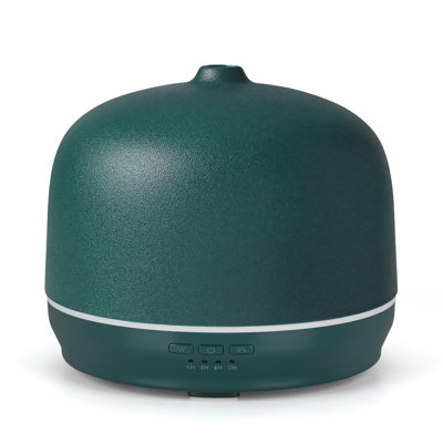 500ml Ceramic Essential Oil Diffuser for Large Room, Ultrasonic Aromatherapy Air Diffuser with Timer - Green