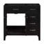 Meuble-lavabo 36 po sans lavabo, base d'armoire seulement, armoire de salle de bain avec tiroirs, structure solide et panneau de fibres à densité moyenne-111123687