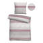 Biberna Melange-Flanell Bettwäsche 0840516QUERS Cotton Striped Duvet Cover with Pillow Shams Included-103001174