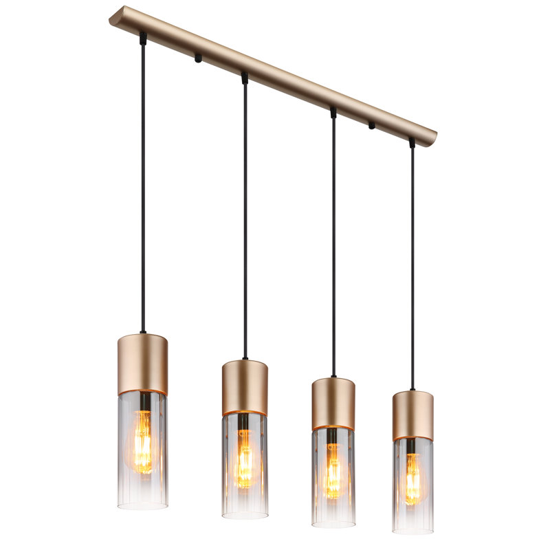 Alany 4 - Light Bronze Geometric Pendant