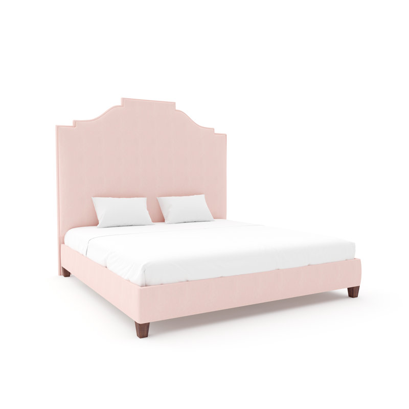 Nina Bed With 9" Rails, Maestro Ultra Performance Burlap, Full, Espresso