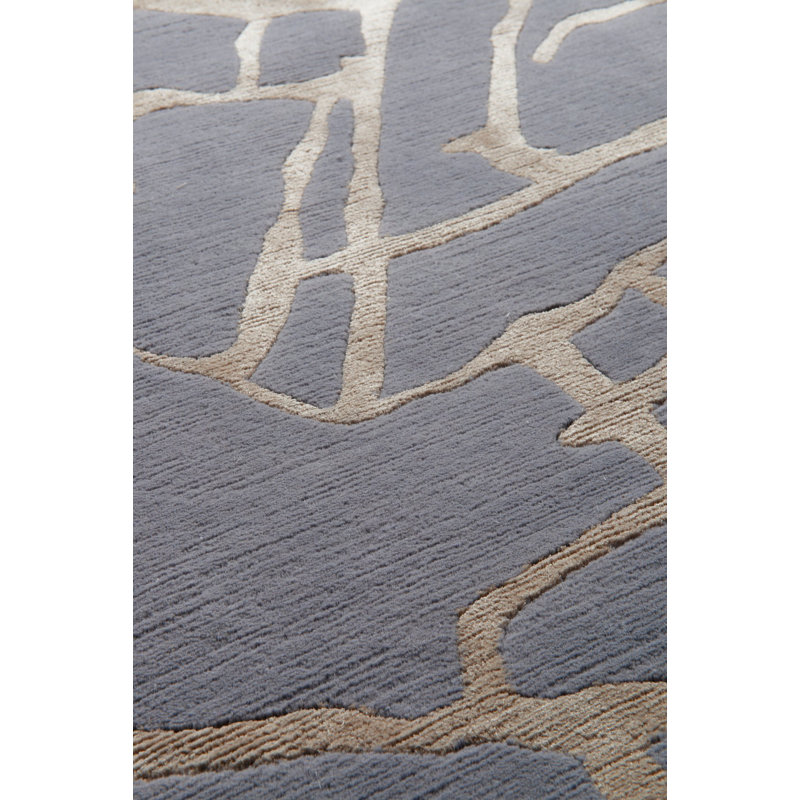 Kelly Wearstler Tracery Dove Area Rug, Rectangle 9' x 12'