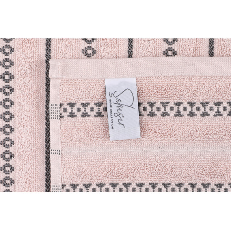 Ensemble de serviettes 6 pièces 100% coton, Brun poudre