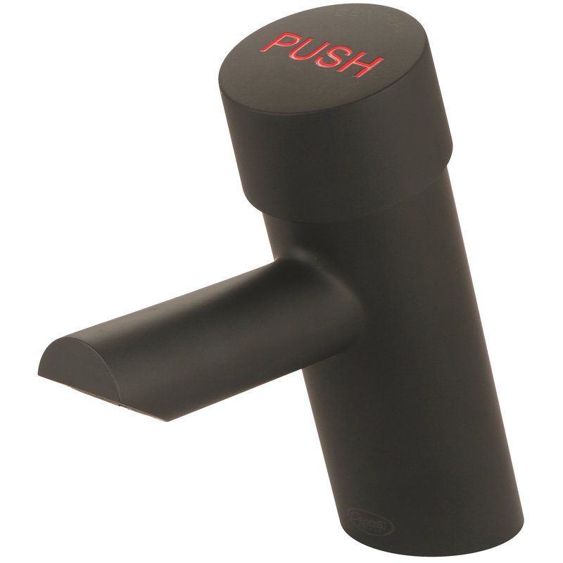 Indicateur d'eau chaude en laiton 0357H Central,  Noir mat