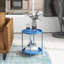 Table de bout Olilawn, table d'appoint d'extérieur, conception à double couche, disponible en différentes couleurs-1003425577