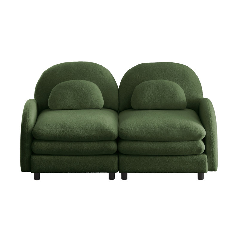 Canapé-lit Teddy, Vert